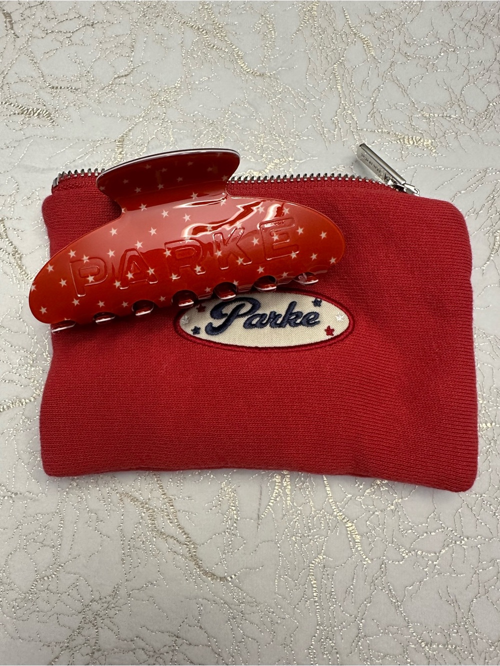 PARKE Coastal ’26 “Sparkler” Claw Clip & Pouch